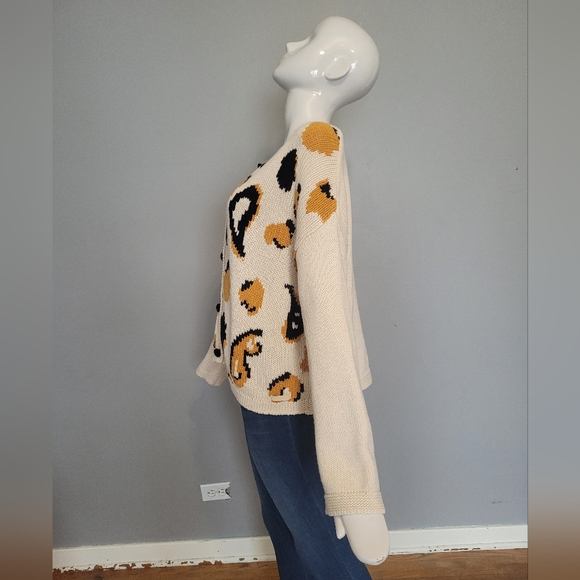 Insight Leopard Print Oversized Cardigan, VGUC, Size 4 (FITS BIG) - Picture 6 of 8